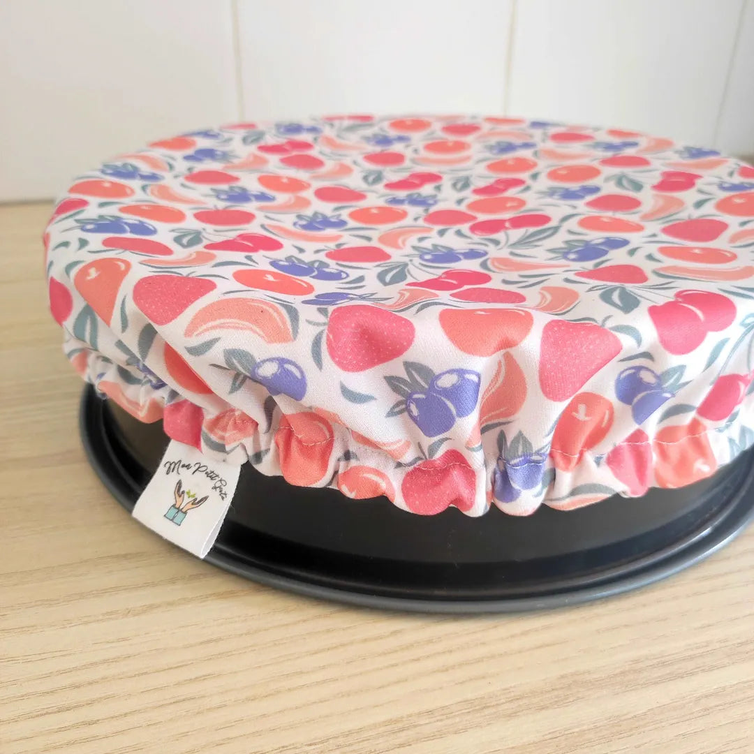 Charlottes alimentaires couvres plats motifs fruits
