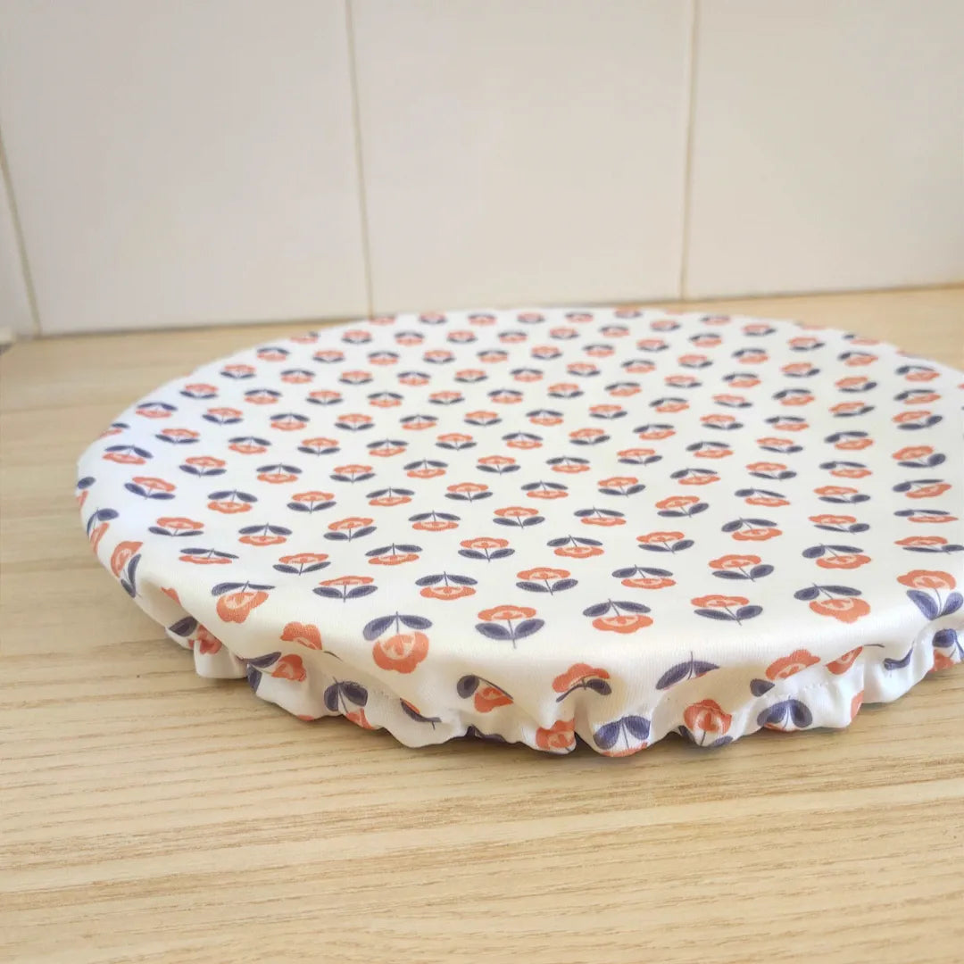 Charlottes alimentaires couvres plats motifs fleurs