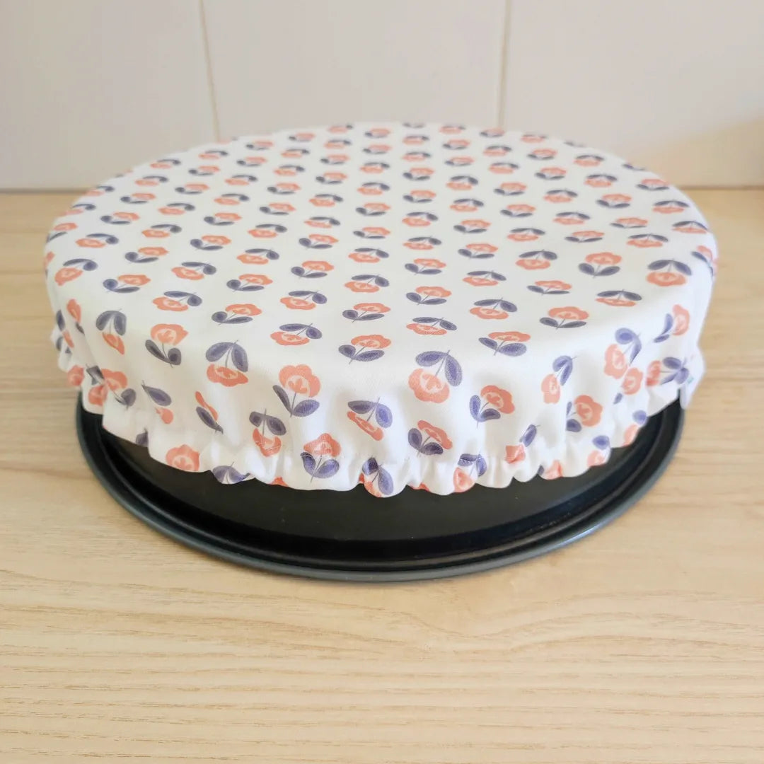Charlottes alimentaires couvres plats motifs fleurs