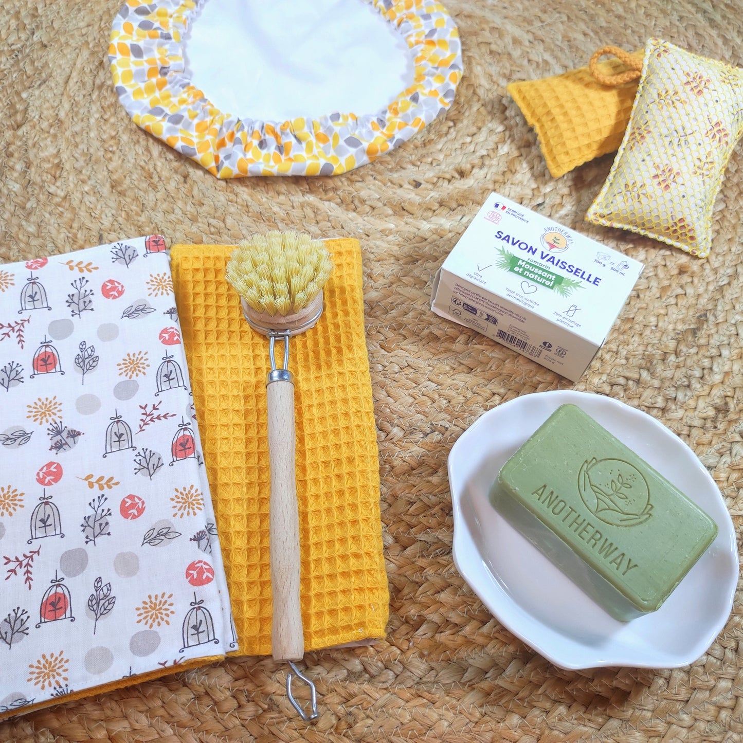 Coffret cuisine Vaisselle & Entretien Zéro Déchet - FEUILLES