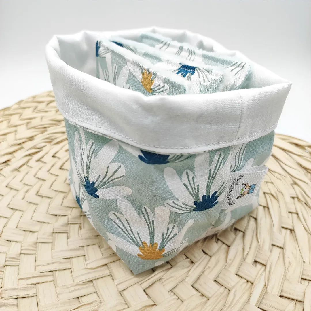 Panier à fleurs pour cotons lavables