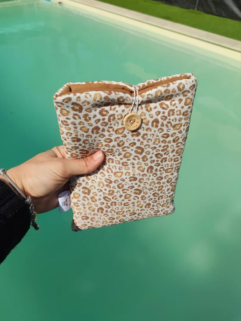 Pochette à livre et liseuse - LEOPARD