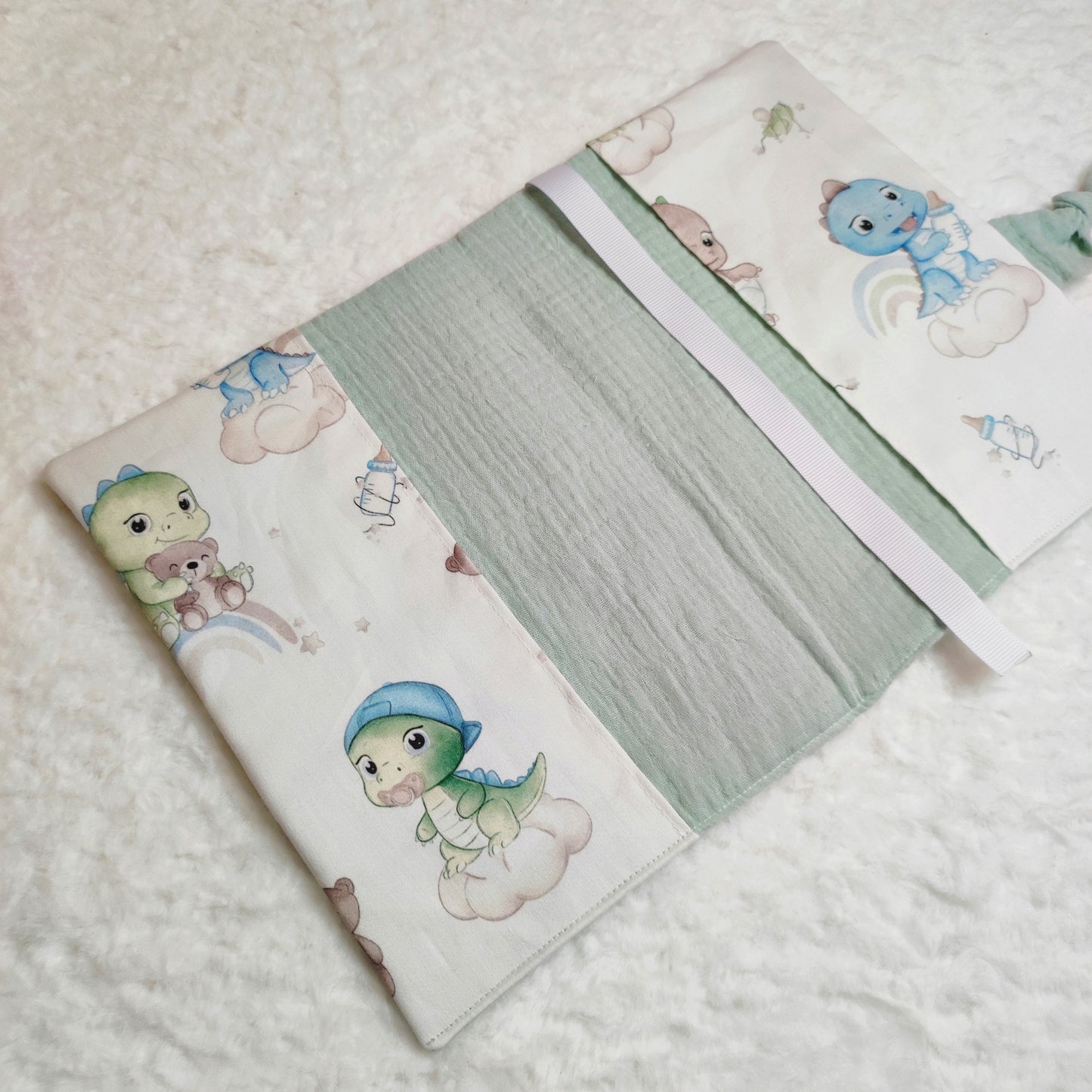Protège carnet de santé personnalisable BÉBÉ DINO
