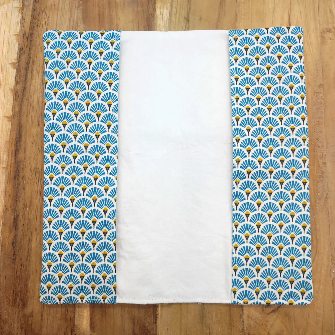protège livret de famille personnalisable bleu