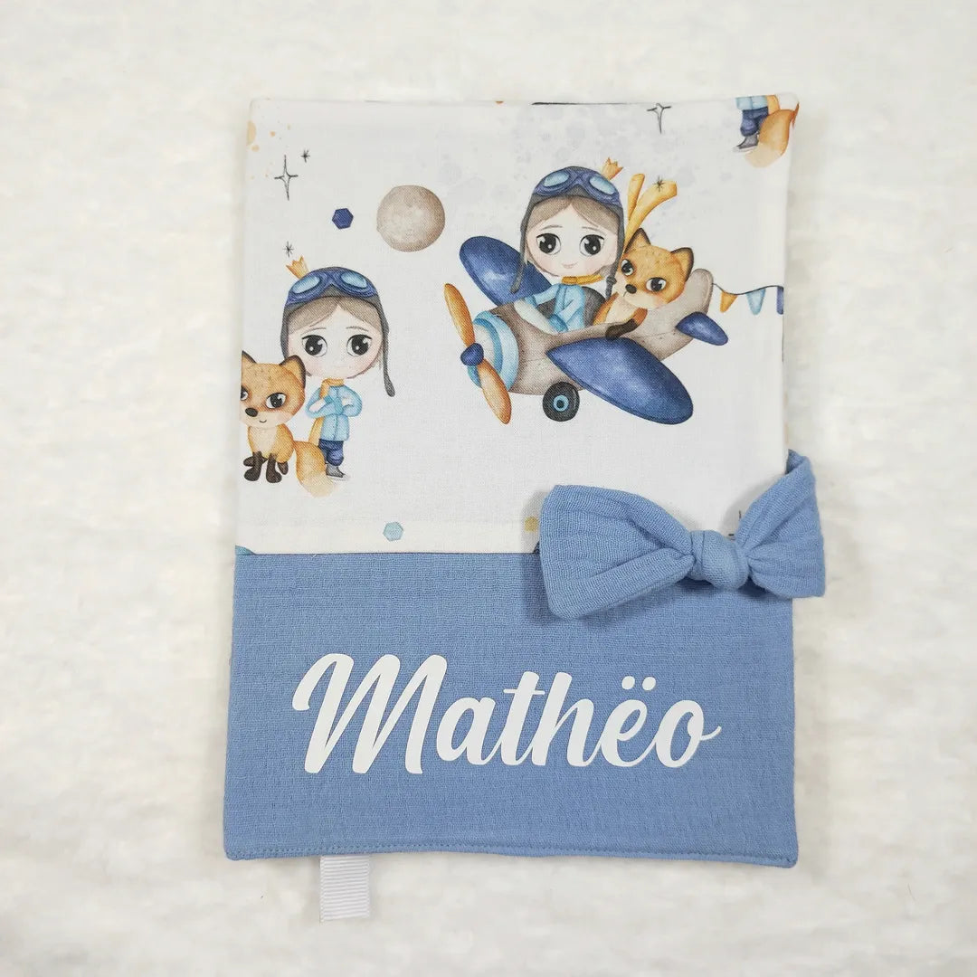 Protège carnet de santé personnalisable AVIATEUR