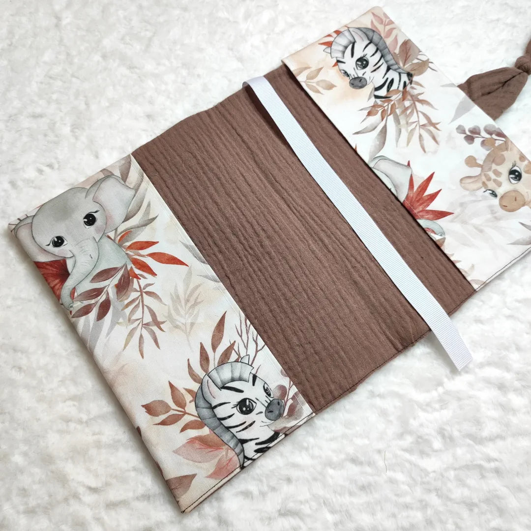 Protège carnet de santé personnalisable SAFARI TERRACOTTA