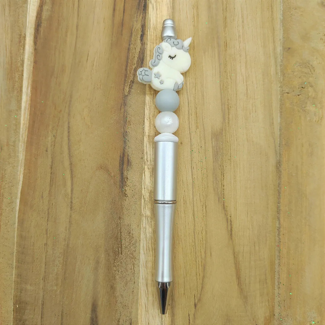 stylo argent licorne