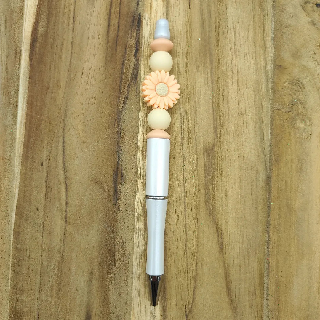 stylo blanc marguerite