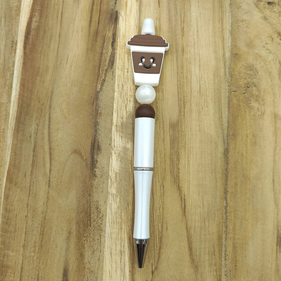 stylo blanc café