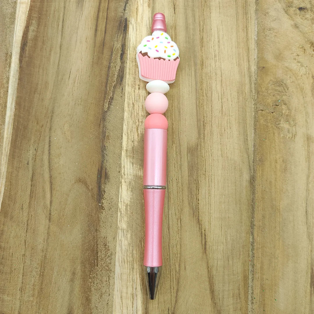 stylo rose cupcake