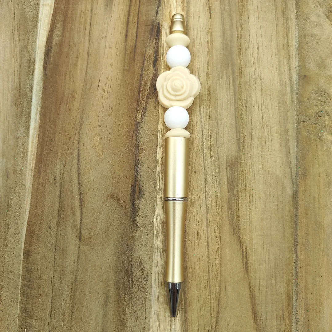 stylo doré rose