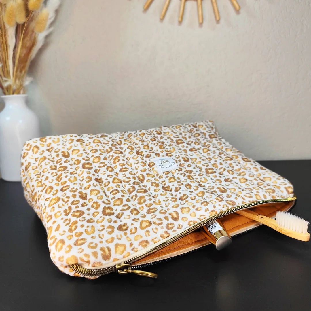 Pochette matelassée - LÉOPARD