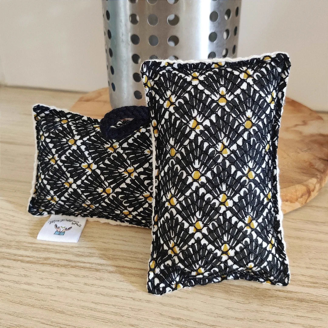 Lot de 2 éponges lavables noir