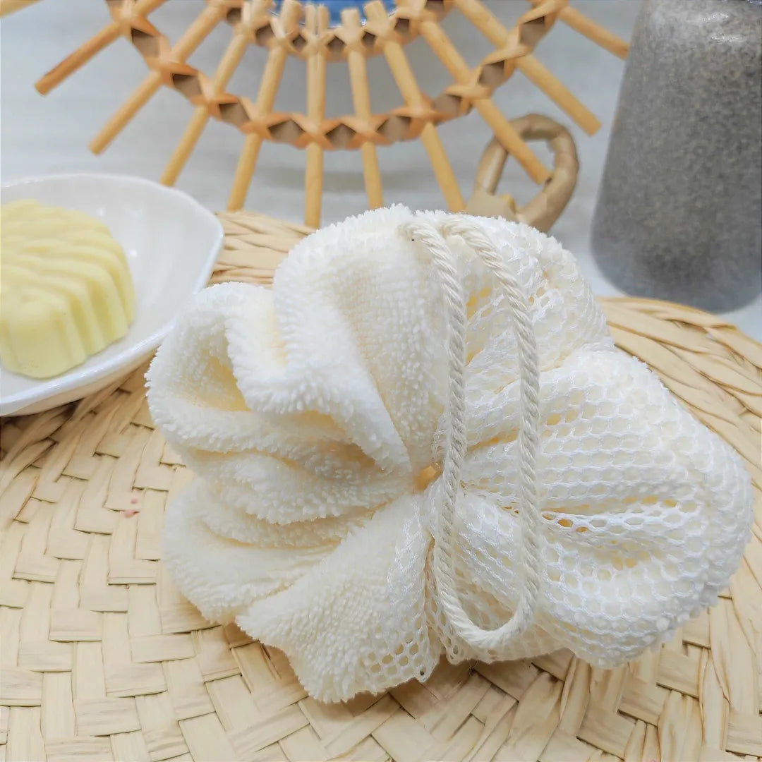 fleur de douche lavable blanche