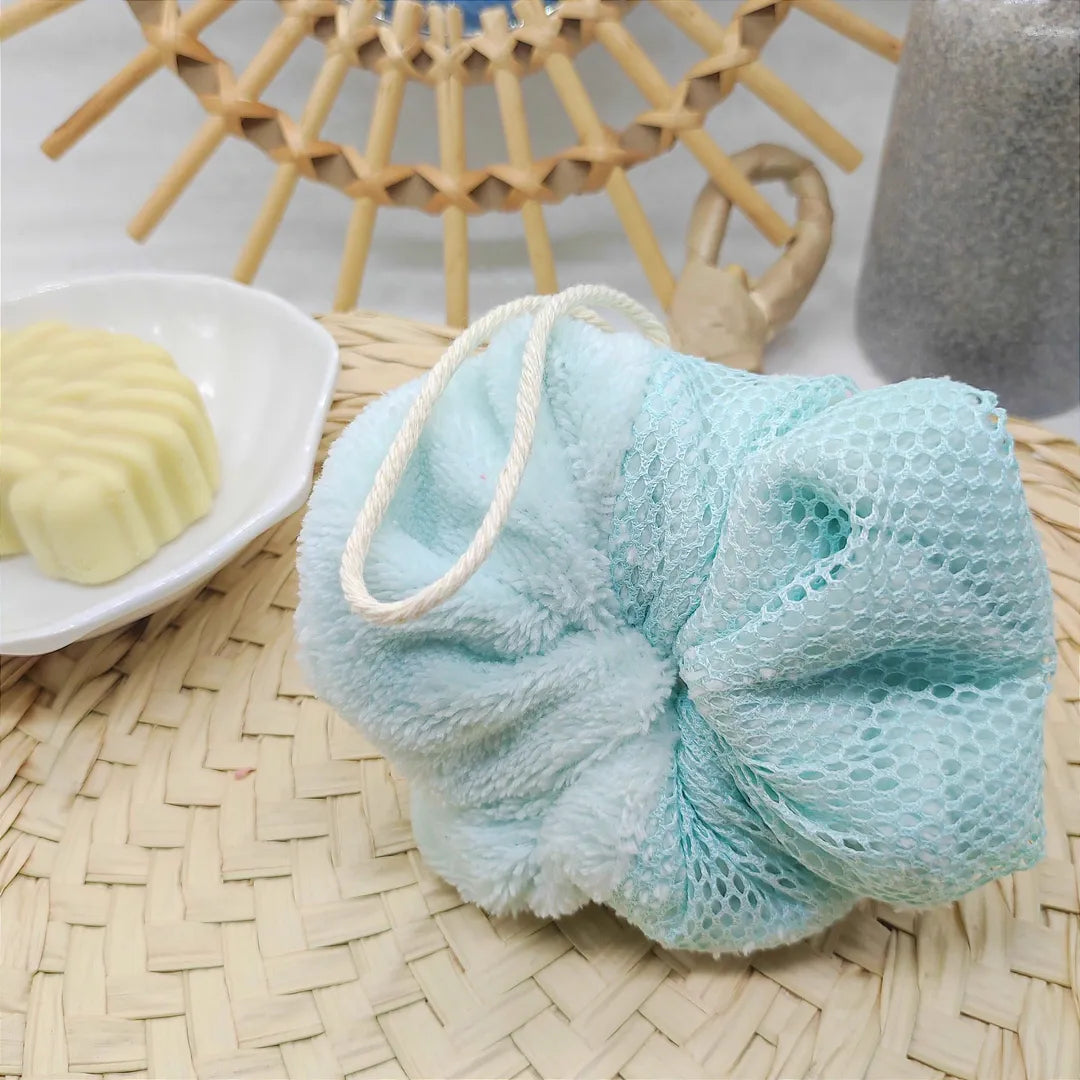 fleur de douche lavable bleu clair