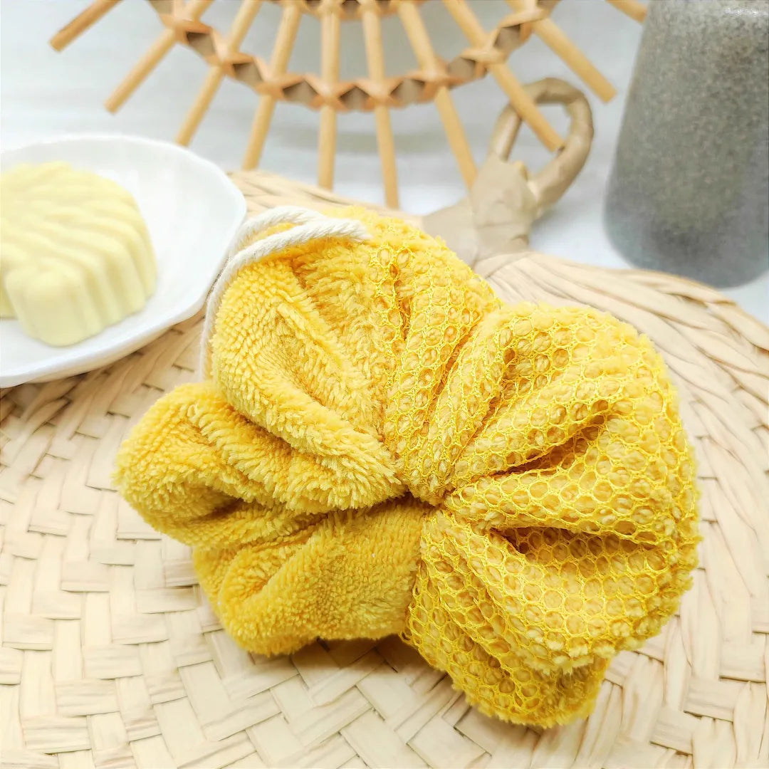 fleur de douche lavable jaune