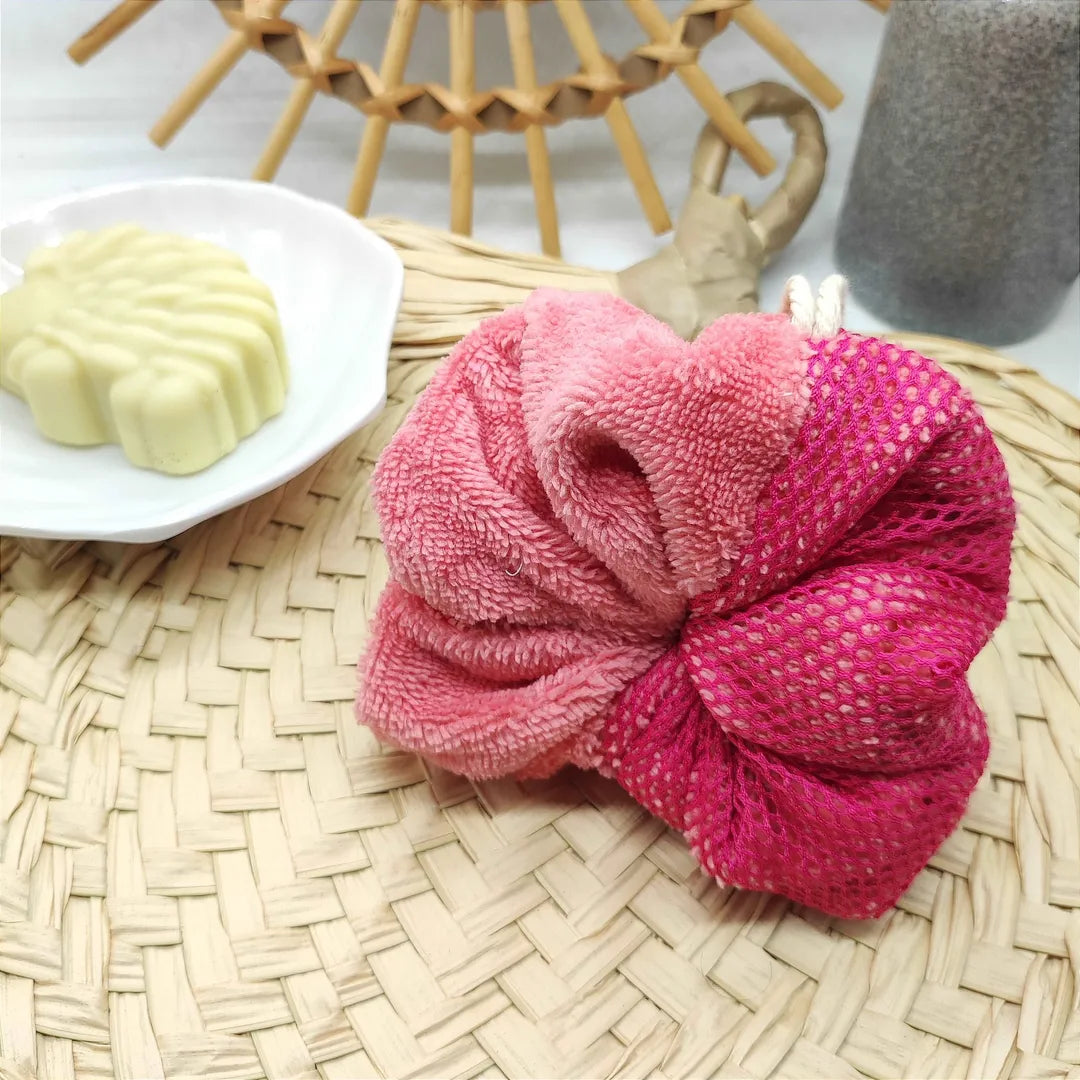 fleur de douche lavable rose