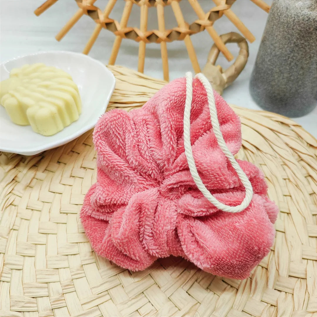 fleur de douche lavable rose