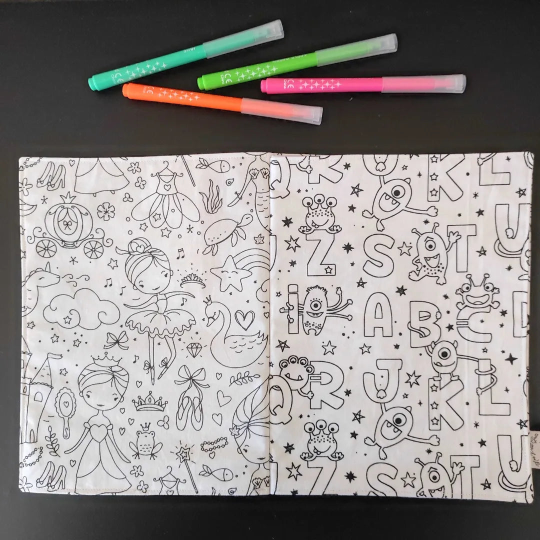 livre de coloriage lavable sirène