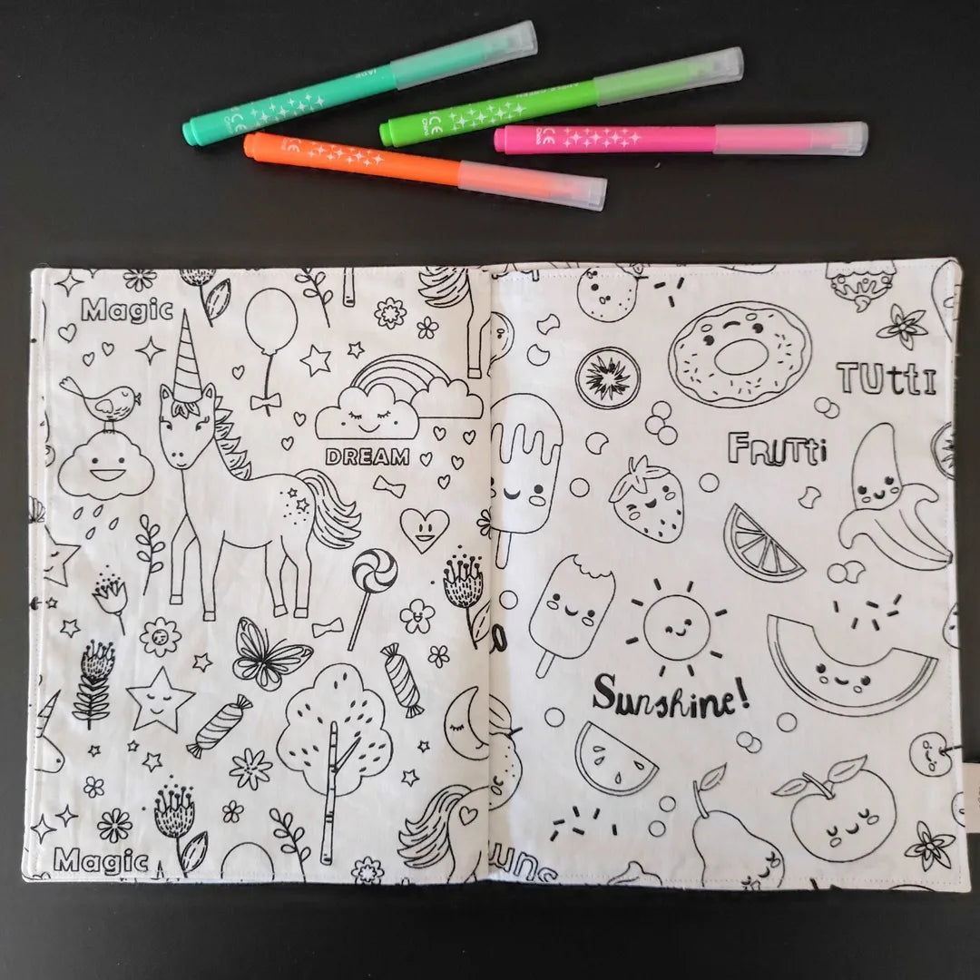 livre de coloriage lavable sirène