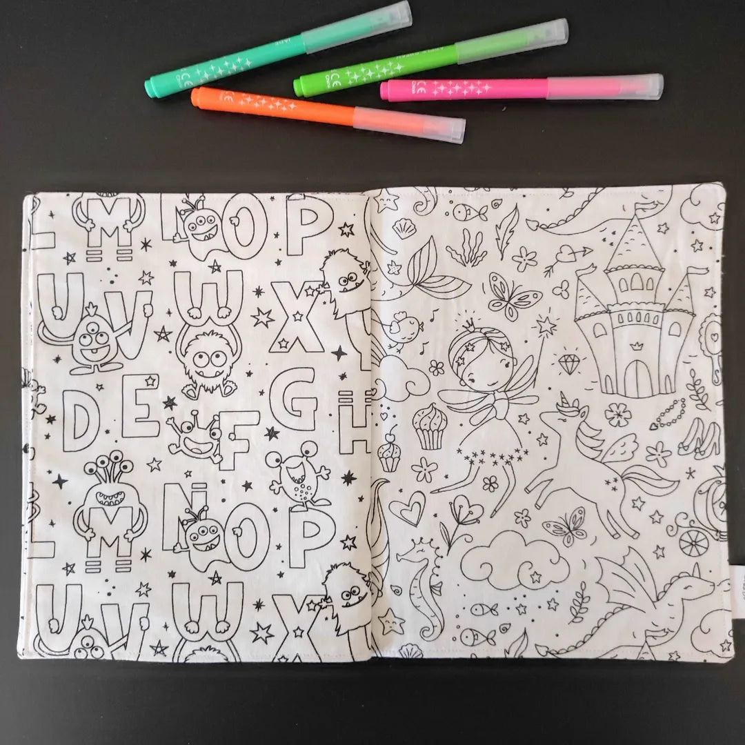 livre de coloriage lavable sirène