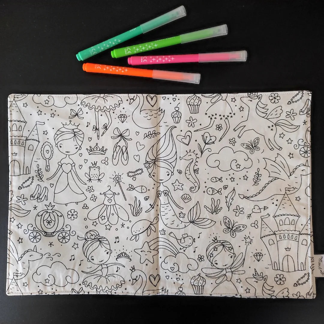 livre de coloriage lavable souris