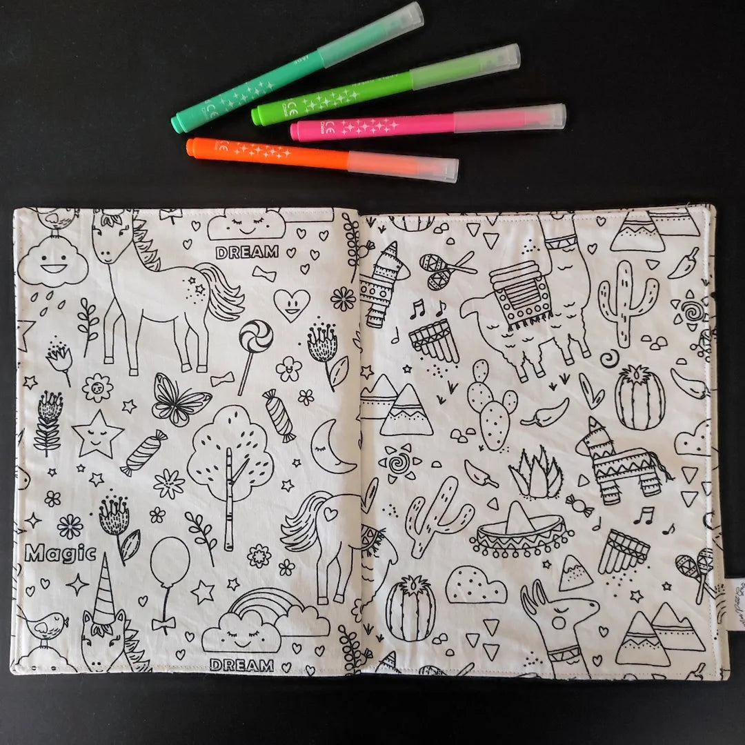 livre de coloriage lavable souris