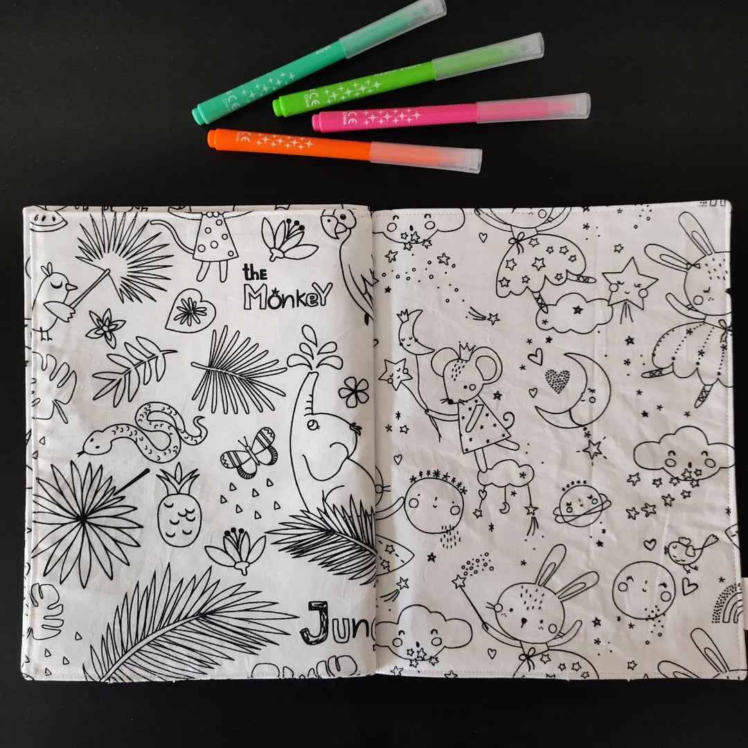 livre de coloriage lavable souris