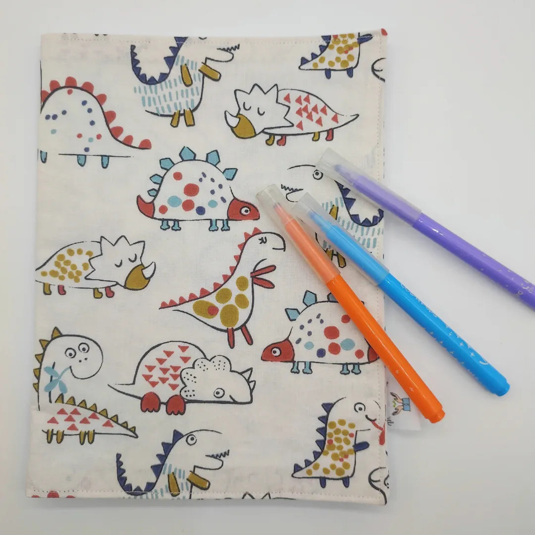 livre de coloriage lavable dinosaure mon petit geste