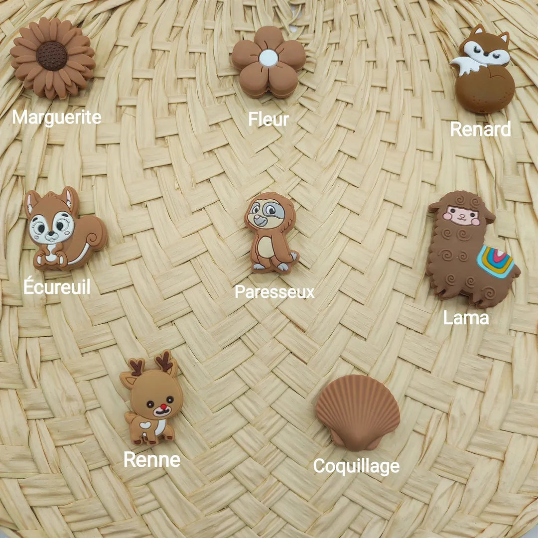 perles pour attache tétine personnalisable