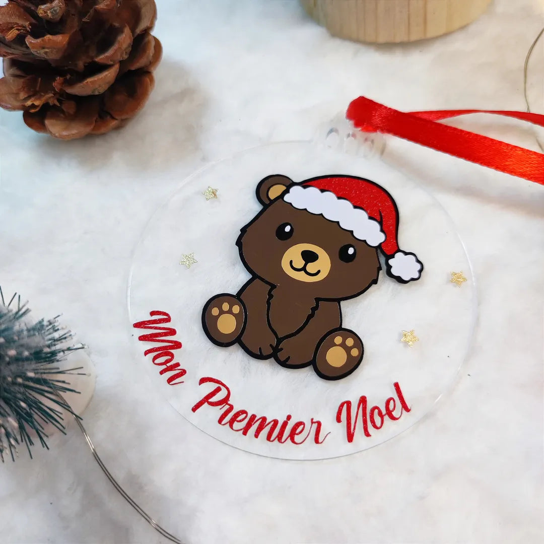 Boule de Noël personnalisable OURS
