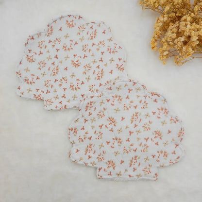 Lot de 2 lingettes lavables coquillage JEFINE