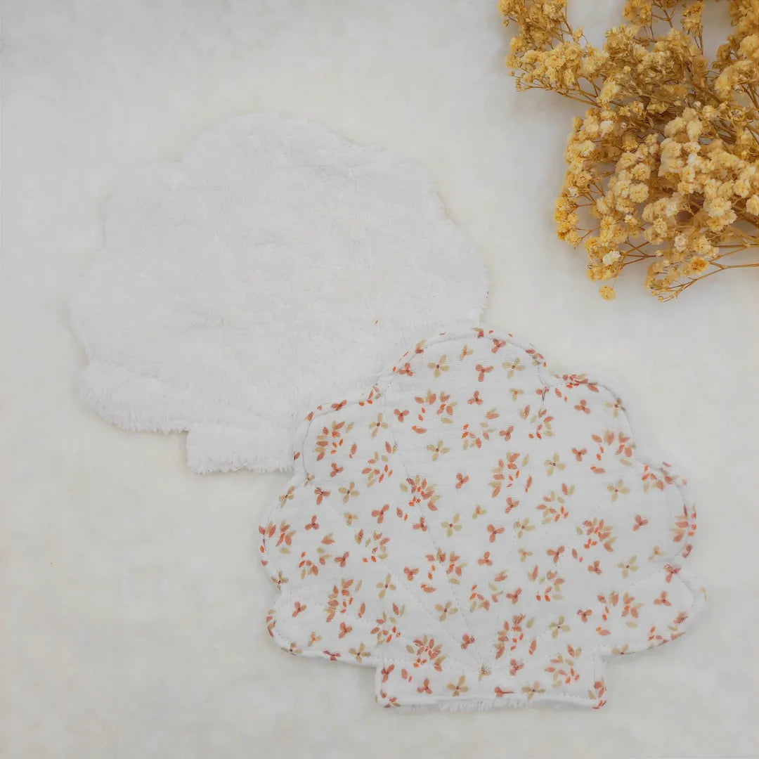 Lot de 2 lingettes lavables coquillage JEFINE
