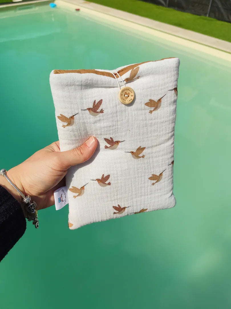 Pochette à livre et liseuse - COLIBRI