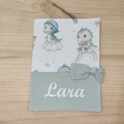 Protège carnet de santé personnalisable BÉBÉ DINO