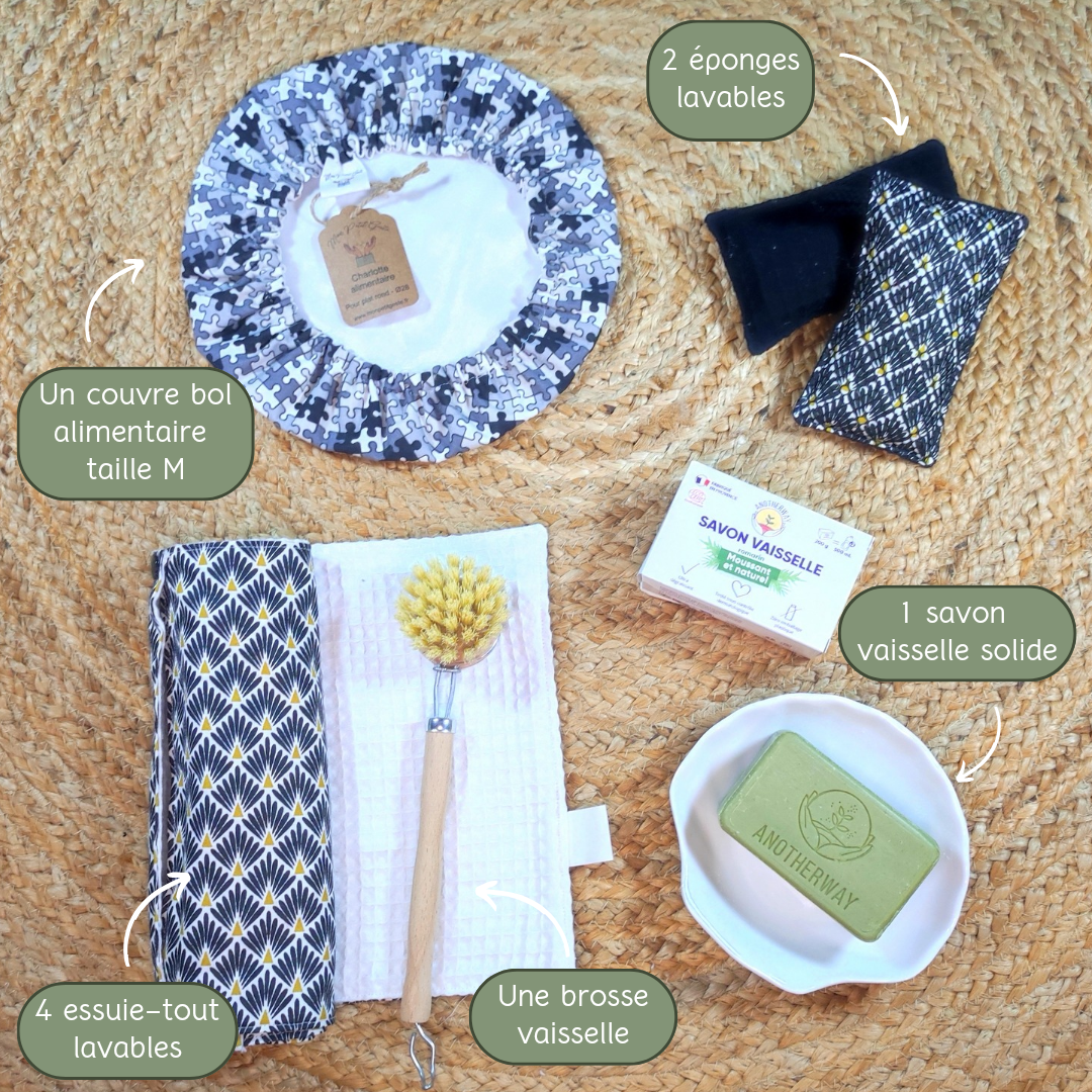 Coffret cuisine Vaisselle & Entretien zéro déchet - RIAD