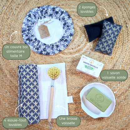 Coffret cuisine Vaisselle & Entretien zéro déchet - RIAD