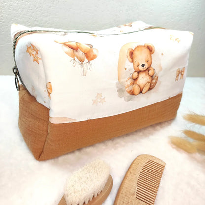 Grande trousse de toilette enfant personnalisable - OURSON