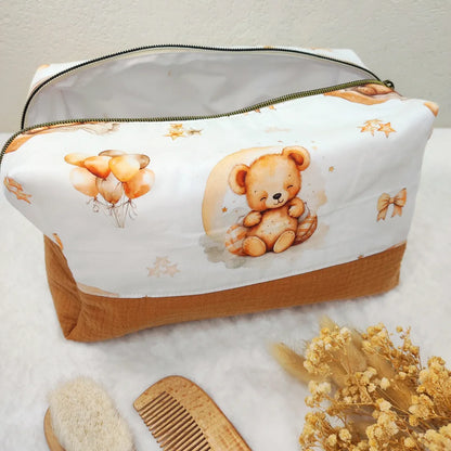 Grande trousse de toilette enfant personnalisable - OURSON