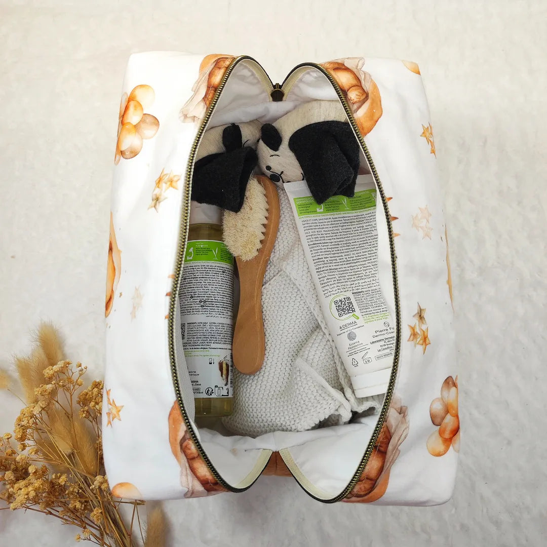 Grande trousse de toilette enfant personnalisable - OURSON